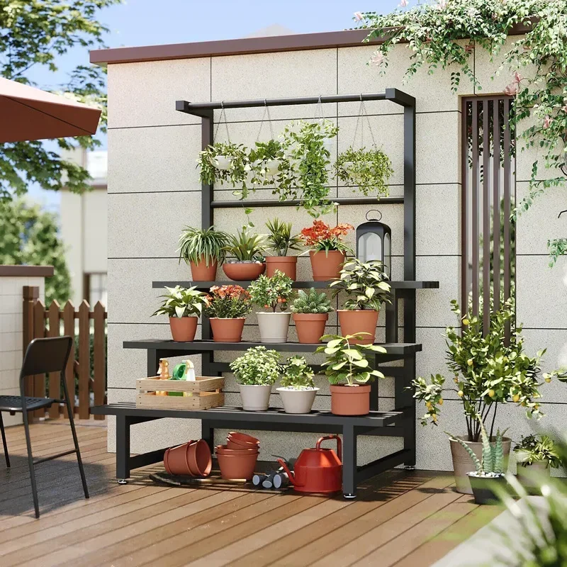 Outdoor Furniture Luxury - Abgestufte Anzeige Pflanzen regal Regal Universal