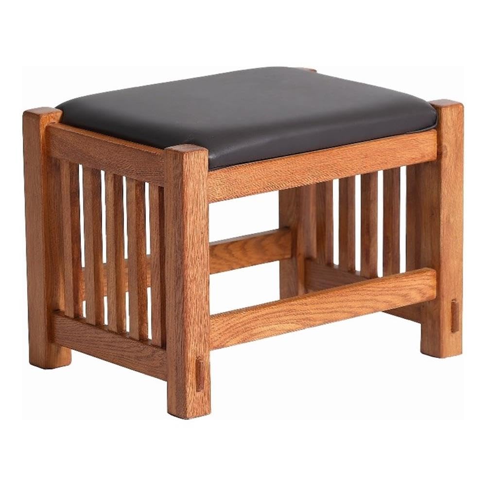 Outdoor Furniture Wood - Mission Oak Fußhocker mit Spindeln in