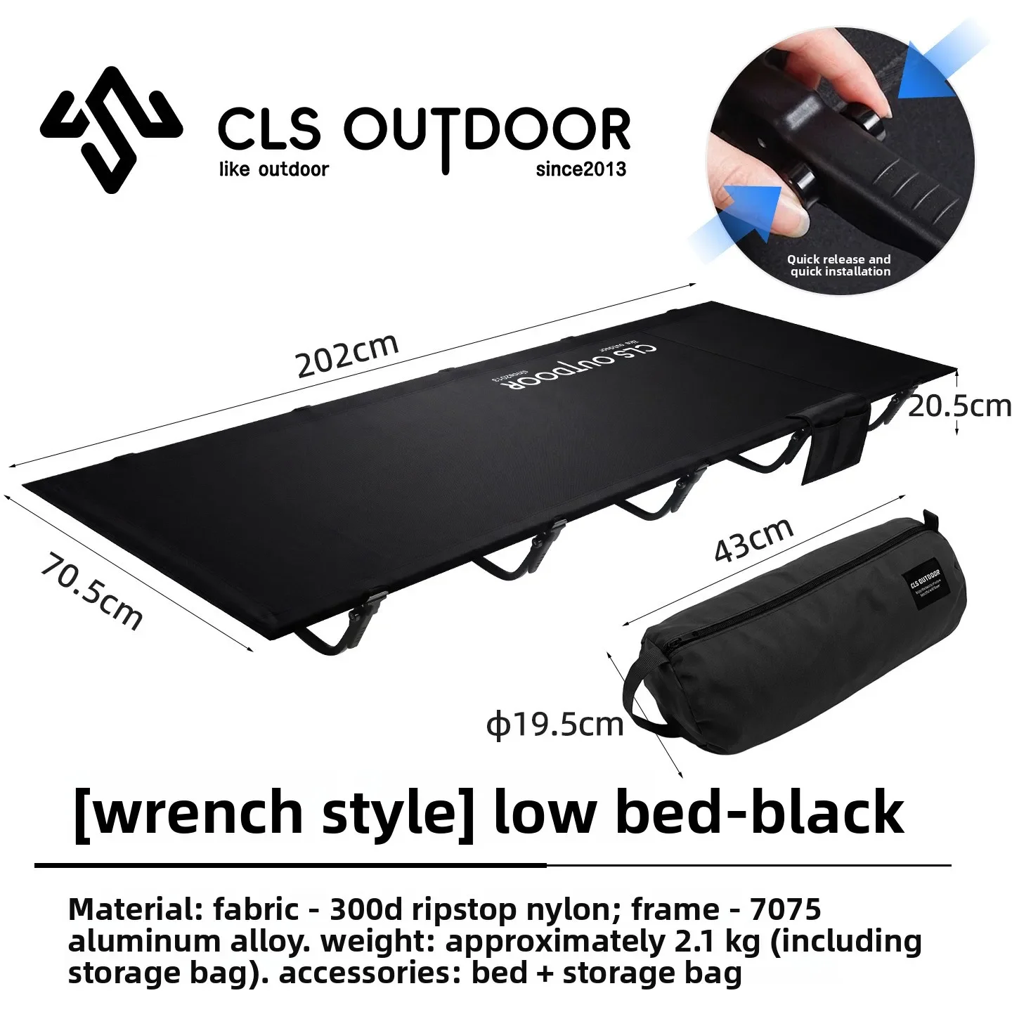 Outdoor Daybed Furniture - 2026 Tragbares Outdoor-Campingbett, klappbar, Einzelbett, Freizeit,