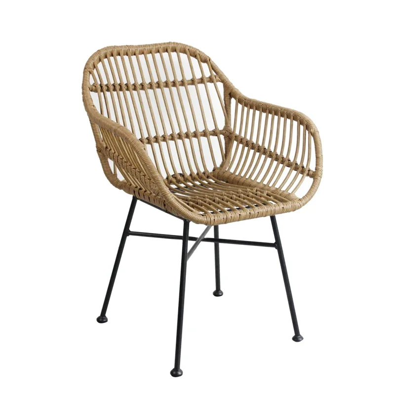 Outdoor Furniture Metal Chairs - Nordische Esszimmerstühle für die Küche, Korbgeflecht-Stuhl
