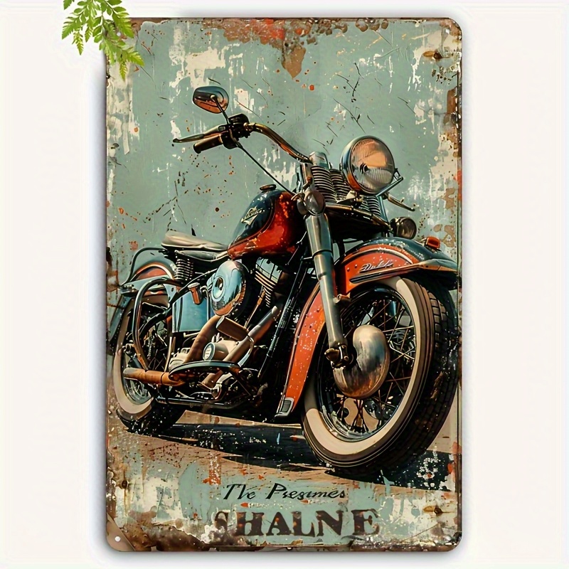 Outdoor Furniture Metal - Davidson Vintage Motorrad Metallschild – Retro-Wandkunst