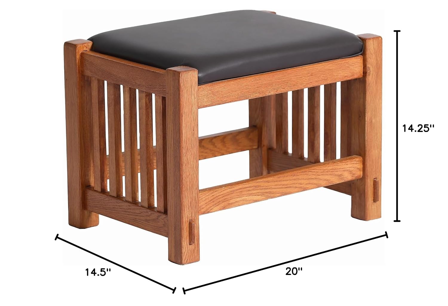 Mission Oak Fußhocker mit Spin – Outdoor Furniture Wood Bewertung und Preis