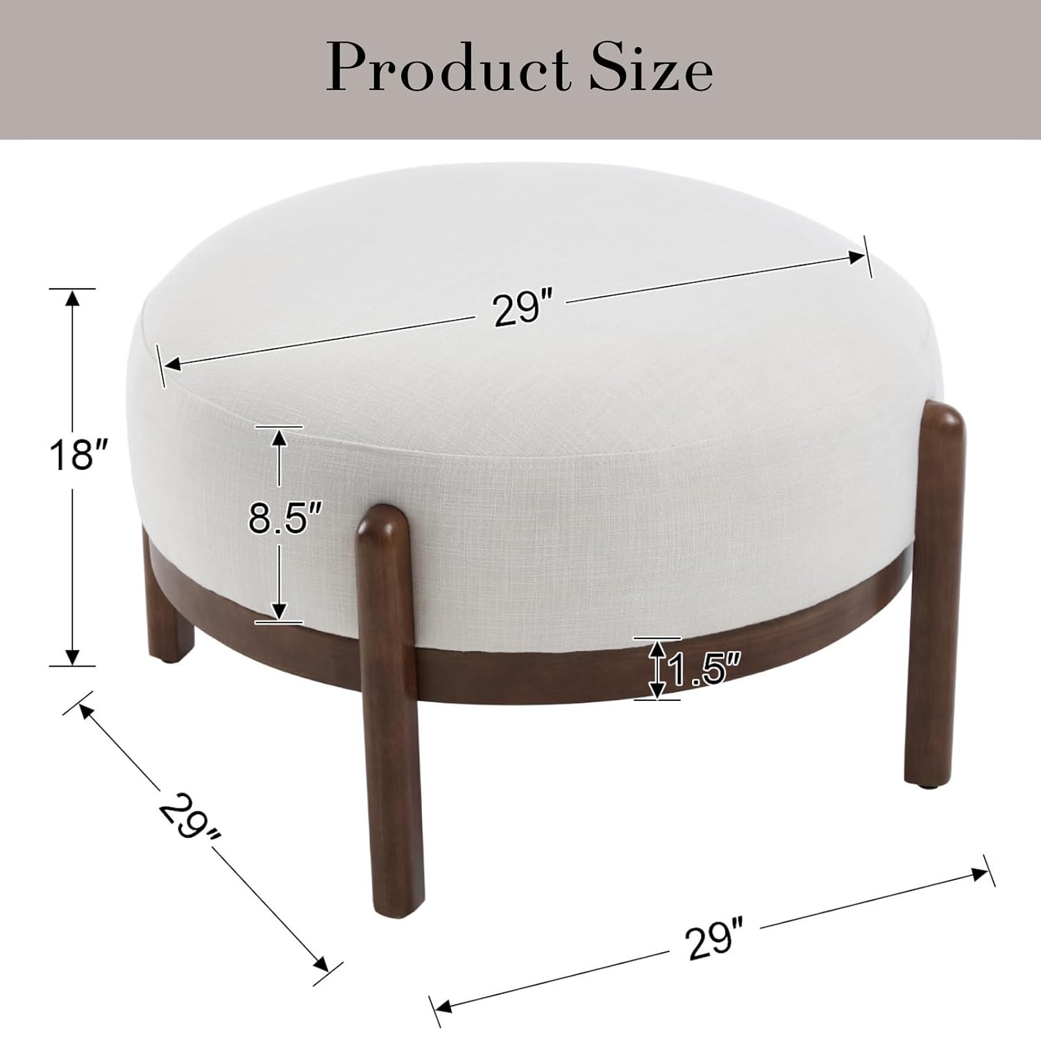 Sherpa-Stoff Ottoman-Bank mit  – Outdoor Furniture Wood Bewertung und Preis