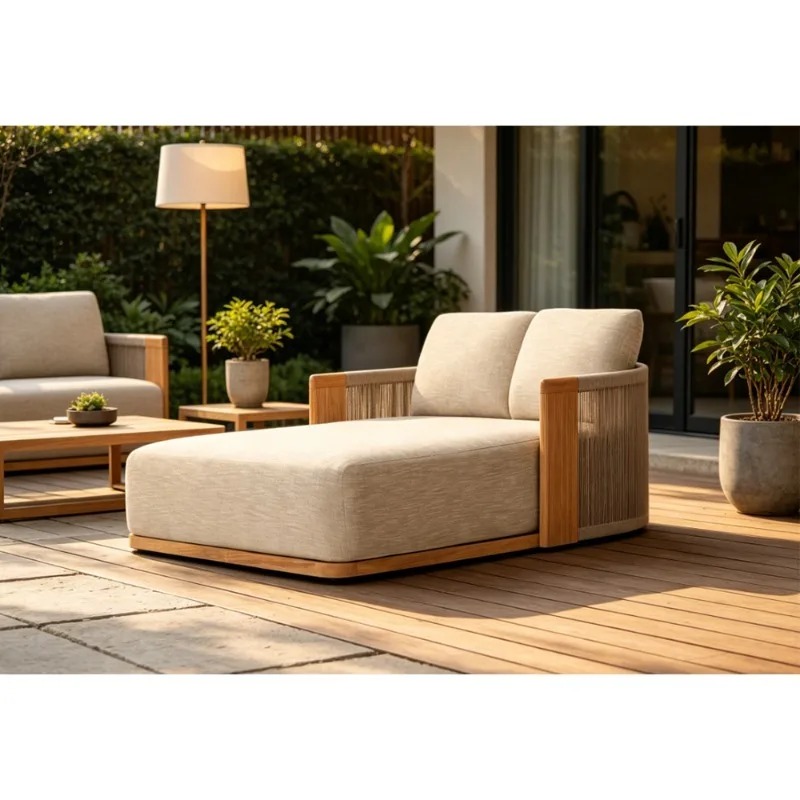 Teakholz-Gartenliege für den A – Outdoor Daybed Furniture Bewertung und Preis