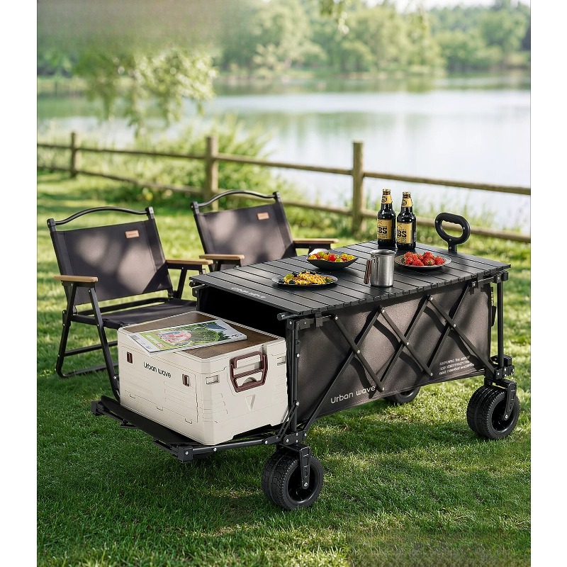 Faltbarer Campingwagen, zusamm – Outdoor Furniture Metal Bewertung und Preis