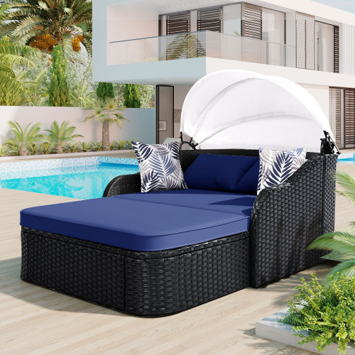 79,9 Zoll Outdoor-Sonnenliege  – Outdoor Daybed Furniture Bewertung und Preis