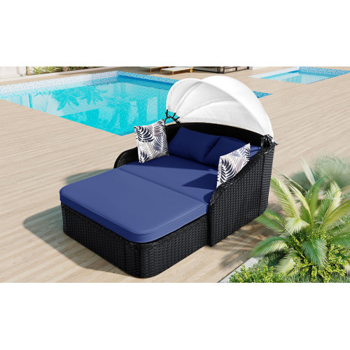 79,9 Zoll Outdoor-Sonnenliege  – Outdoor Daybed Furniture Bewertung und Preis