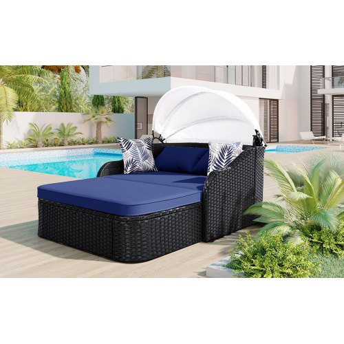 79,9 Zoll Outdoor-Sonnenliege  – Outdoor Daybed Furniture Bewertung und Preis