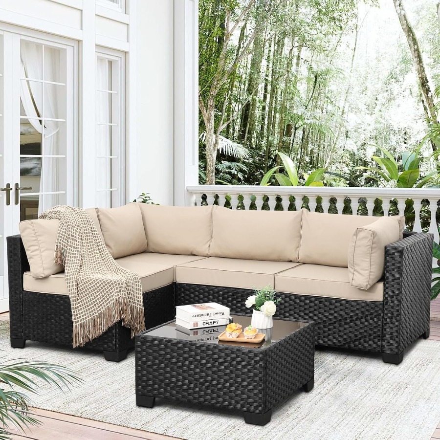 5-teiliges Gartenmöbel-Set für – Outdoor Furniture Metal Chairs Bewertung und Preis