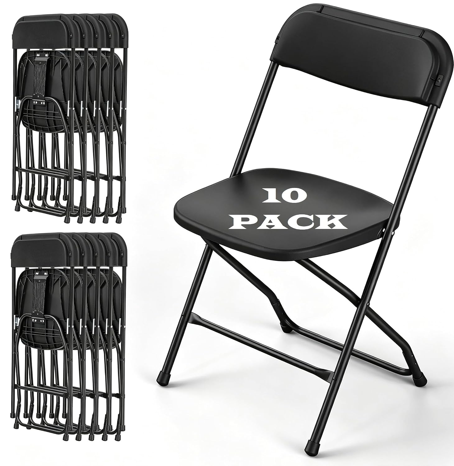 Schwarzer Klappstuhl mit Metal – Outdoor Furniture Metal Chairs Bewertung und Preis