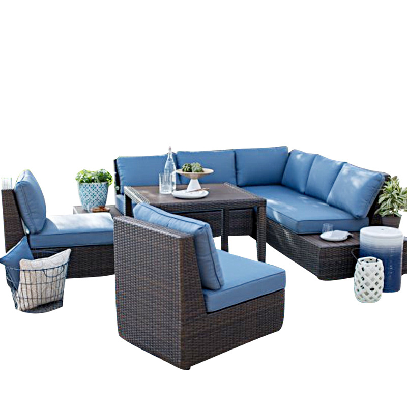 Outdoor-Sofa, Rattan-Gartenmöb – Outdoor Furniture Metal Chairs Bewertung und Preis